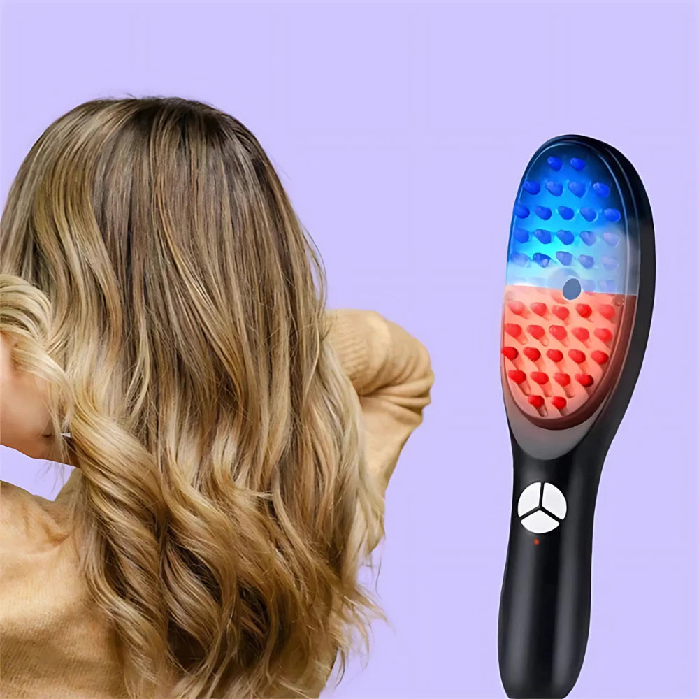 Escova Massageadora a Laser Antiqueda