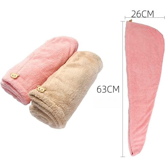 KIT 3/5/10 PCS Toalha De Cabelo Banho Toalha Grossa Mágica para Secar Cabelo de Microfibra Grossa Touca