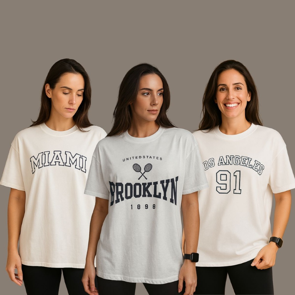 Kit 3 Camiseta Oversized Premium