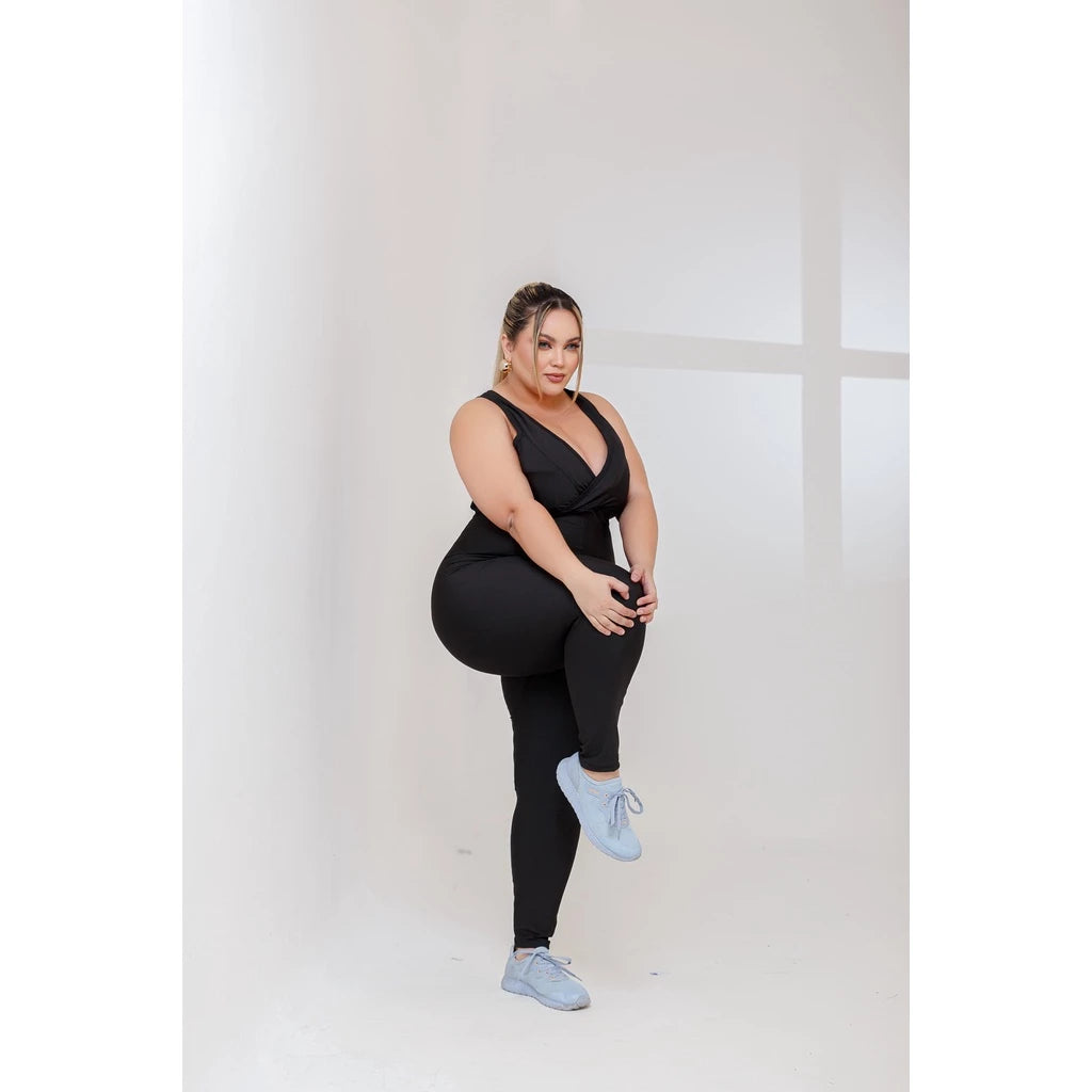 PLUS SIZE Macacão Longo Legg Fitness Academia (BOJO REMOVÍVEL) EXCELENTE QUALIDADE