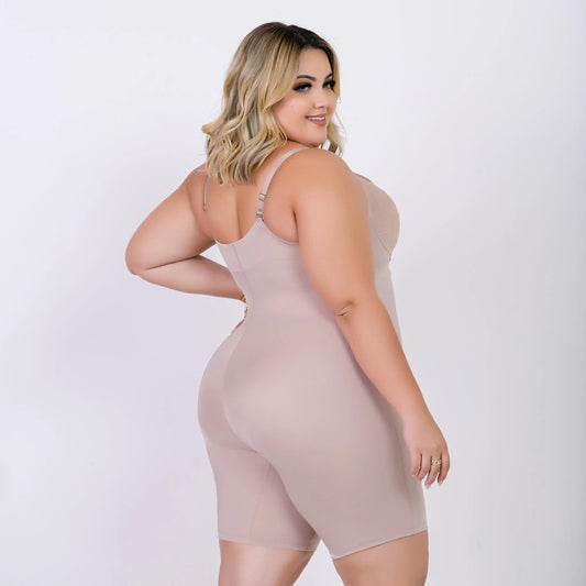 Cinta Modeladora Macaquinho Plus Size 46 | 48 | 50 | 52 Reduz Medidas
