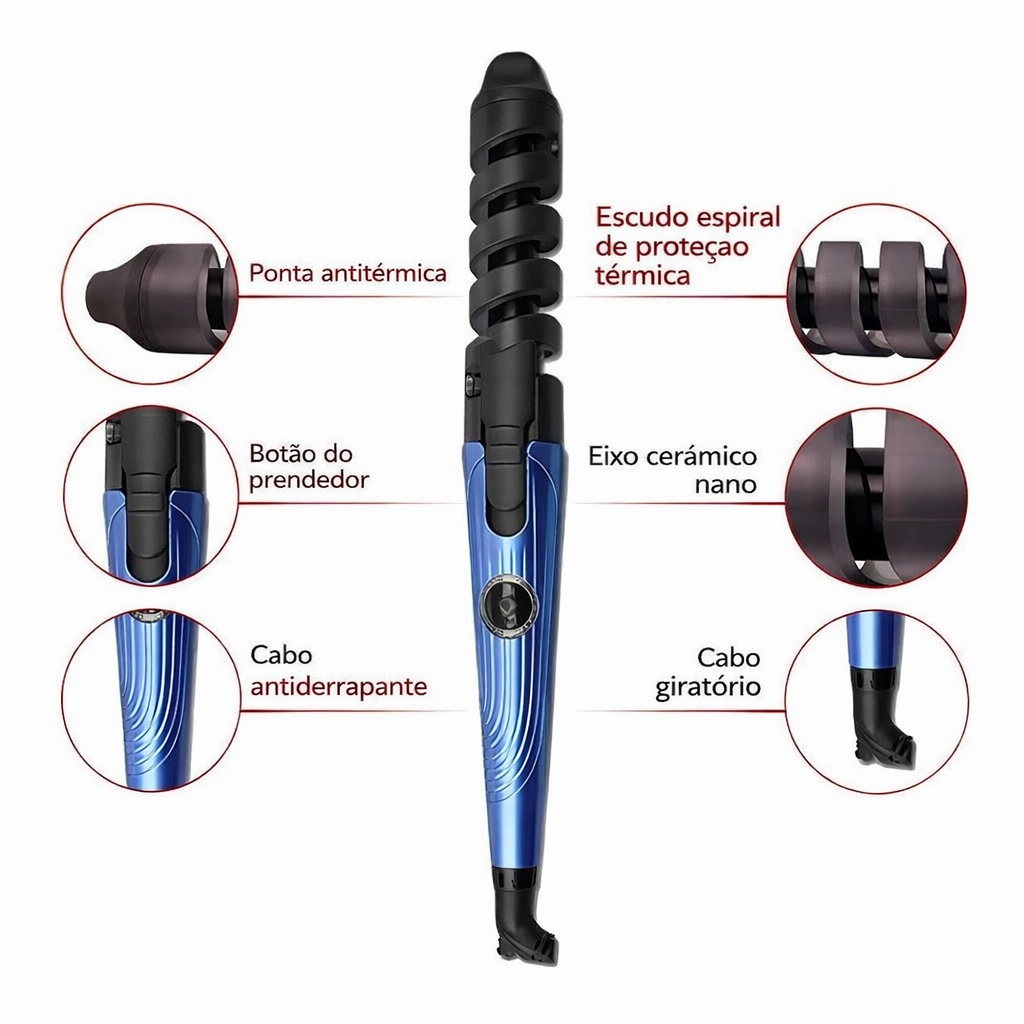 Kit Prancha + Modelador Titânio Profissional