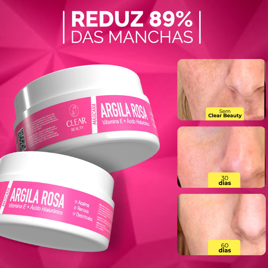 Máscara Facial + Ácido Hialurônico Skin Care Completo - 90g