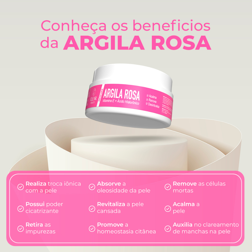 Máscara Facial + Ácido Hialurônico Skin Care Completo - 90g