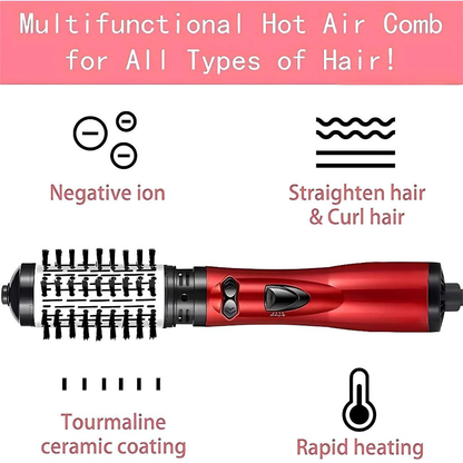 Escova Rotativa Elétrica Secador de cabelo Professinal 2 em 1