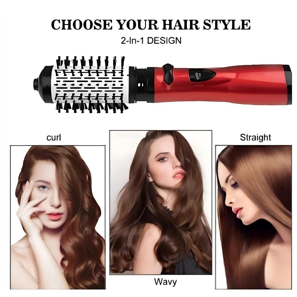 Escova Rotativa Elétrica Secador de cabelo Professinal 2 em 1