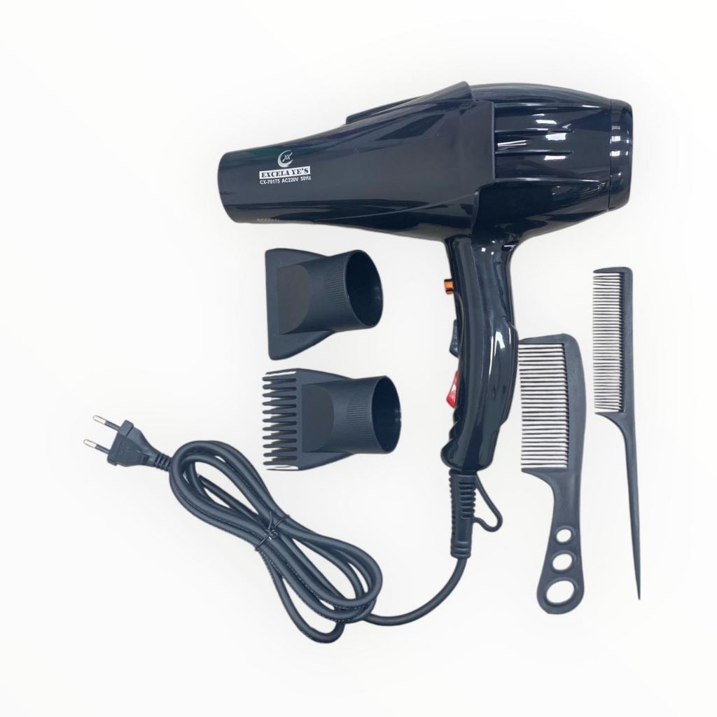 Secador de Cabelo Profissional Turbo 4 em 1 Alta Potência 110V/220V