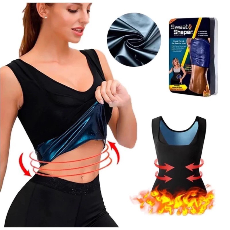 Camisa Regata Termica Cinta Compressão Abdominal Sauna Modeladora Redutora Medidas Unissex