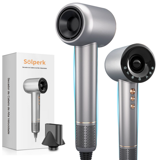 Secador de Cabelo profissional 110V 1500W - com Secagem Rápida Alta Velocidade 120000 RPM