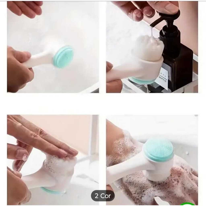 Kit Skin Care completo Limpeza de Pele - Massageador capilar Escovinha Facial Escova Polvo SkinCare