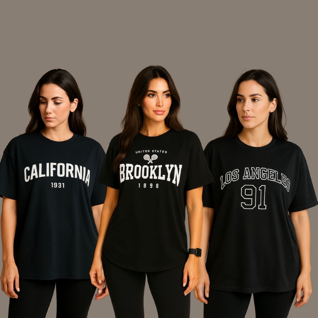 Kit 3 Camiseta Oversized Premium