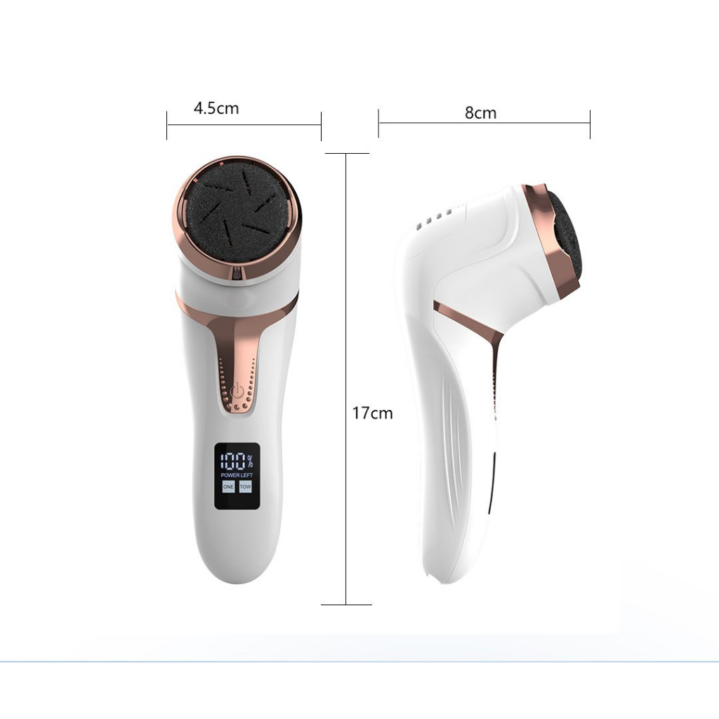 Removedor de Calos 8 Refil Rachaduras Lixa de Pé Elétrica Profissional 8 in 1 Com Tela Digital- BENEDITA