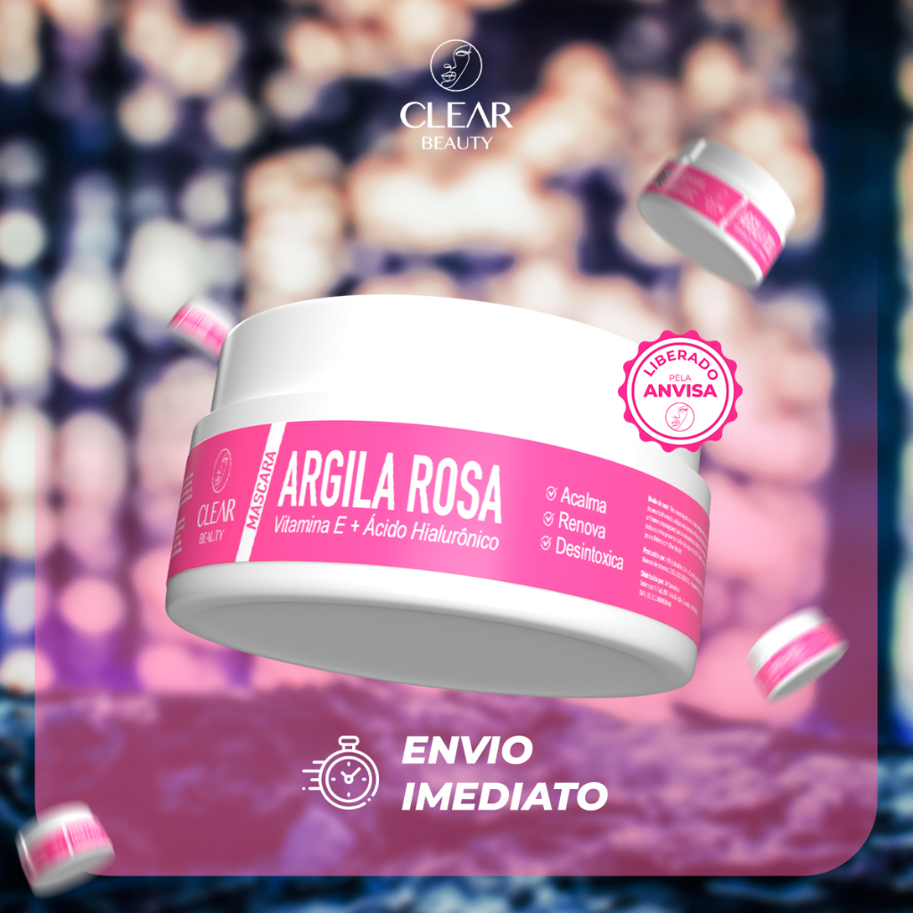 Máscara Facial + Ácido Hialurônico Skin Care Completo - 90g