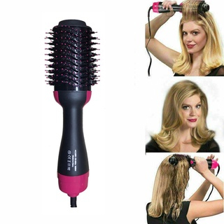 Escova Secadora Alisador Elétrica Quente Cabelo Com 3 Em1 Hair Styler APENAS 110V