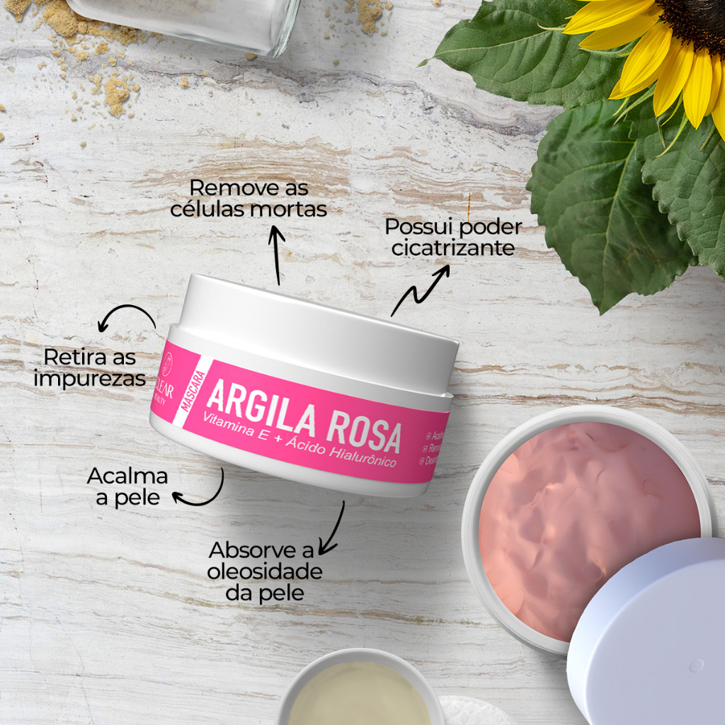 Máscara Facial + Ácido Hialurônico Skin Care Completo - 90g