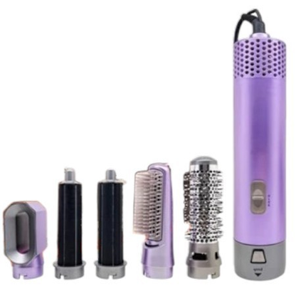 Escova 5 em 1 Profissional Secador Pente, Modelador Aumenta Volume Rapidamente Fácil de Usar Resultados de Salão