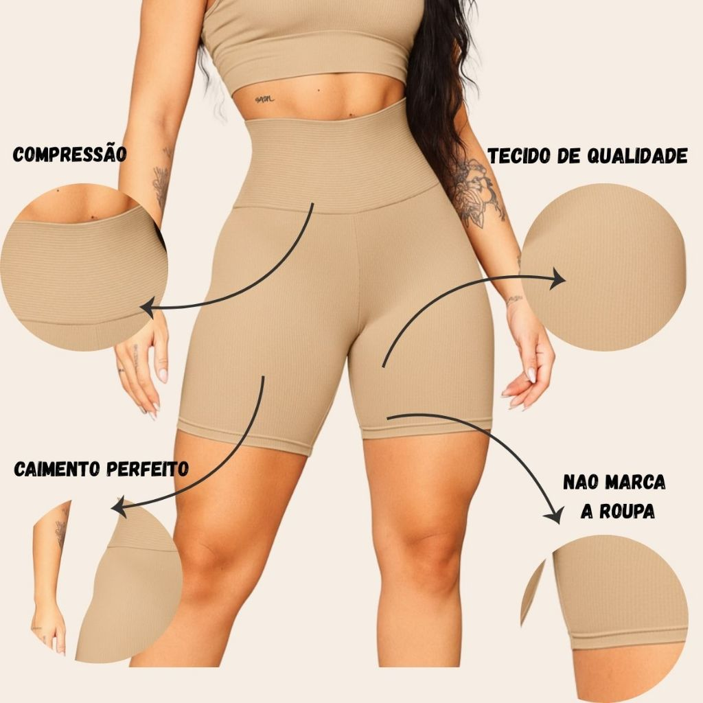 Short Cinta Modeladora Feminina Uso Diário Vestido Saia Roupa Justa