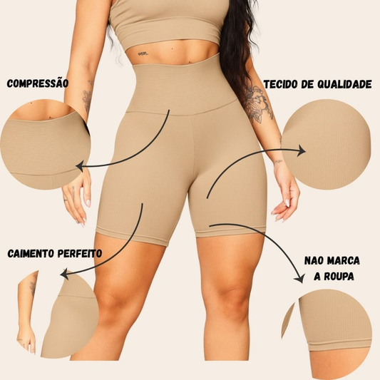 Short Cinta Modeladora Feminina Uso Diário Vestido Saia Roupa Justa