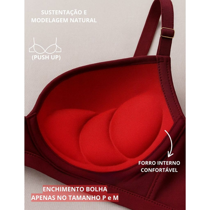 Kit C/4 Sutiã Básico Reforçado Com Bojo Do P Ao Gg Direto da Fábrica