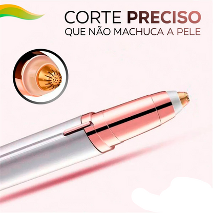 Depilador de Sombrancelha Buço Nariz Orelha Rosto Facial Elétrico Tira Pelos USB Recarregável Profissional Portátil