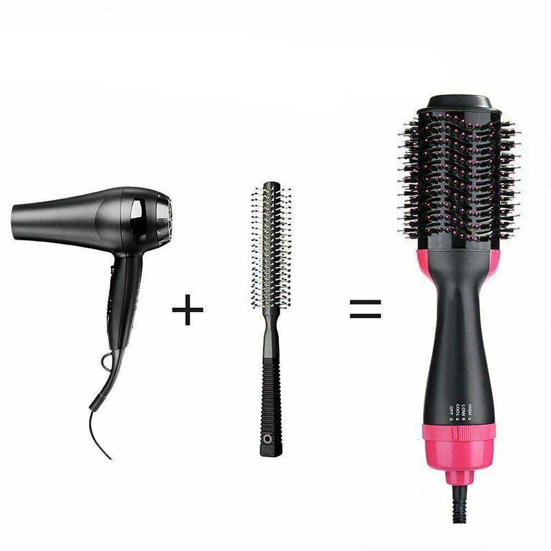 Escova Secadora Alisador Elétrica Quente Cabelo Com 3 Em1 Hair Styler APENAS 110V