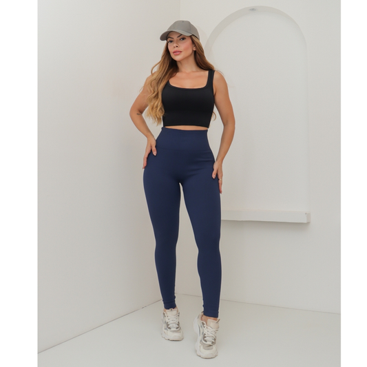 Calça Feminina Legging Esportiva Canelada Poliamida Academia Elástica Fitness 3RD SD1140/1438