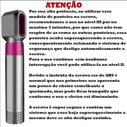 Escova 5 em 1 Profissional Secador Pente, Modelador Aumenta Volume Rapidamente Fácil de Usar Resultados de Salão