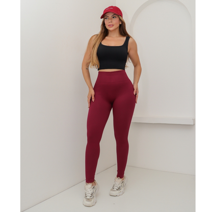 Calça Feminina Legging Esportiva Canelada Poliamida Academia Elástica Fitness 3RD SD1140/1438