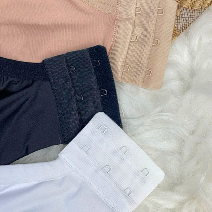 Kit 3 Sutiã Slim Cropped Reforçado Rendado com Alças Ajustáveis Lateral Larga