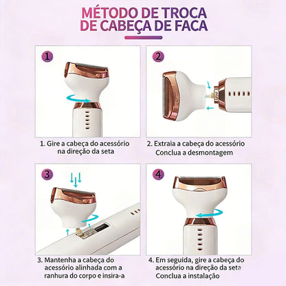 Depilador Feminino 5 em 1