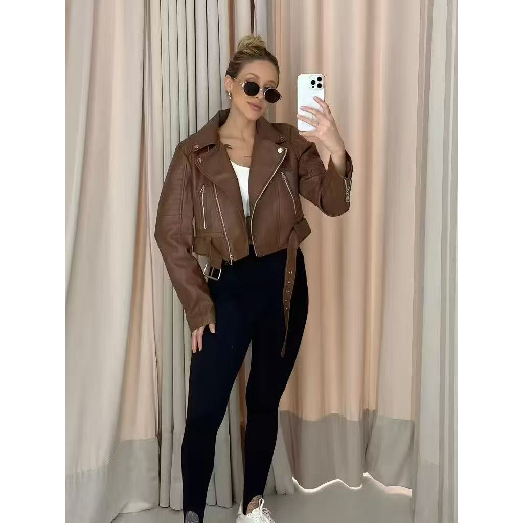 Jaqueta Casual de Couro Premium
