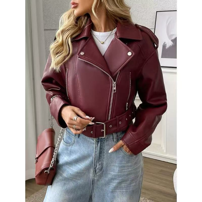 Jaqueta Casual de Couro Premium