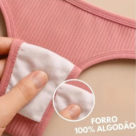 Calcinha Ribana Sem Costura Premium