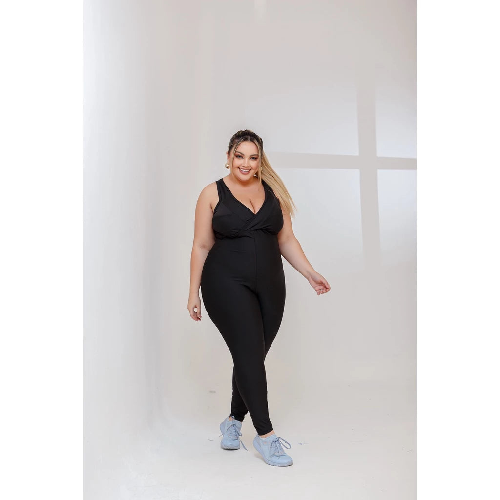 PLUS SIZE Macacão Longo Legg Fitness Academia (BOJO REMOVÍVEL) EXCELENTE QUALIDADE