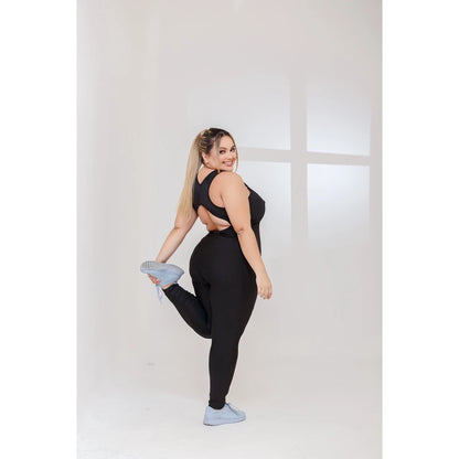 PLUS SIZE Macacão Longo Legg Fitness Academia (BOJO REMOVÍVEL) EXCELENTE QUALIDADE