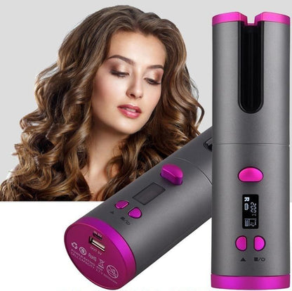 Modelador de Cachos Sem Fio – Auto Curler Profissional