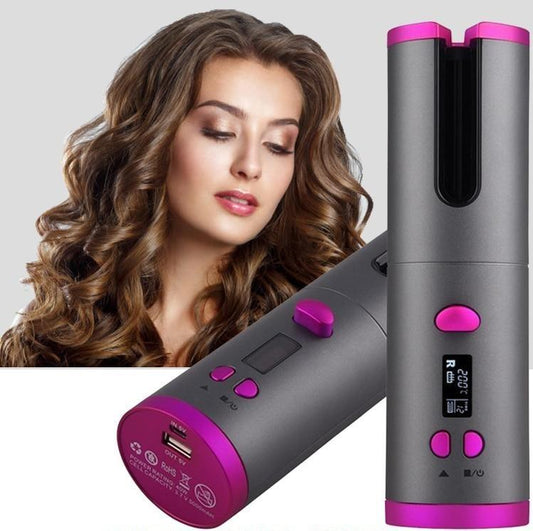 Modelador de Cachos Sem Fio – Auto Curler Profissional