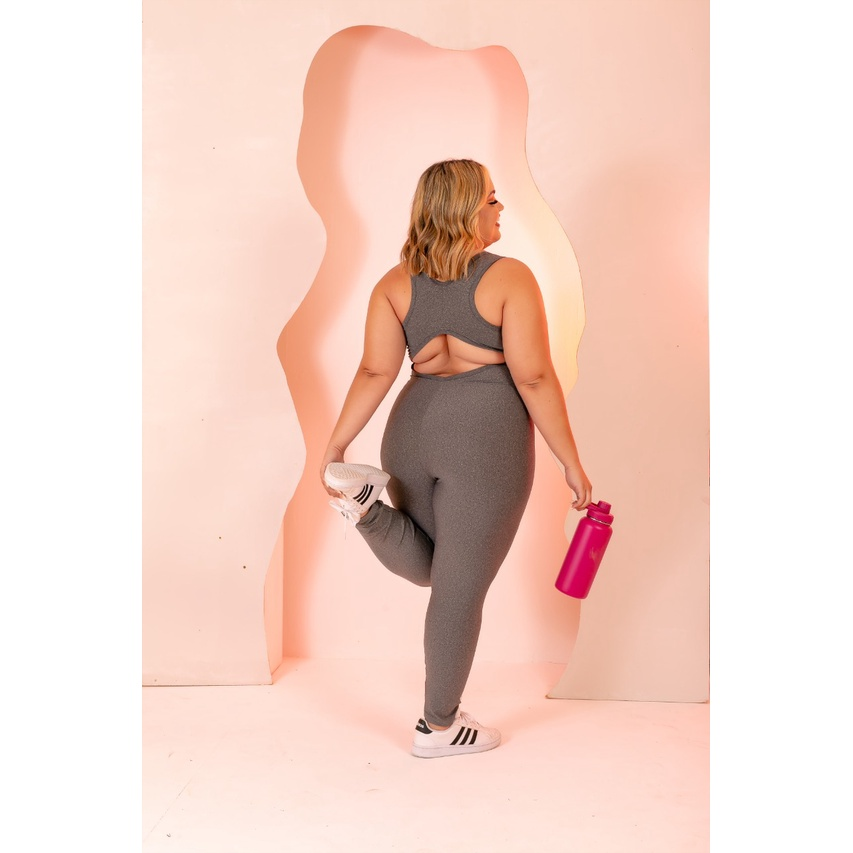 PLUS SIZE Macacão Longo Legg Fitness Academia (BOJO REMOVÍVEL) EXCELENTE QUALIDADE
