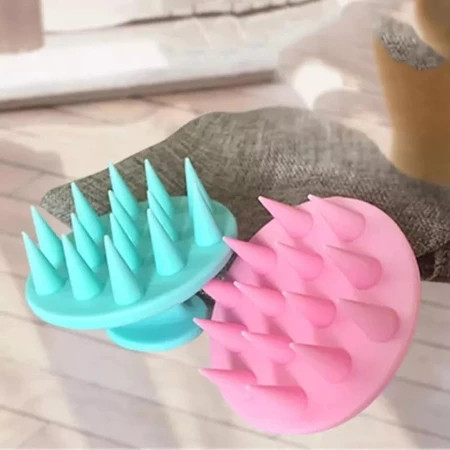 KIT 3 Escova De Lavar Cabelo de Silicone Auxilia O Crescimento Diminui A Quebra