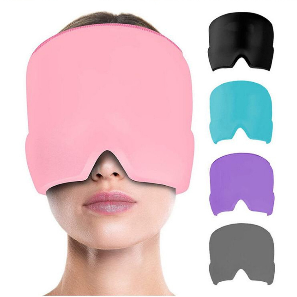 Touca Dor de Cabeça Chapéu De Alívio Da Enxaqueca Máscara De Terapia Fria Quente Confortável