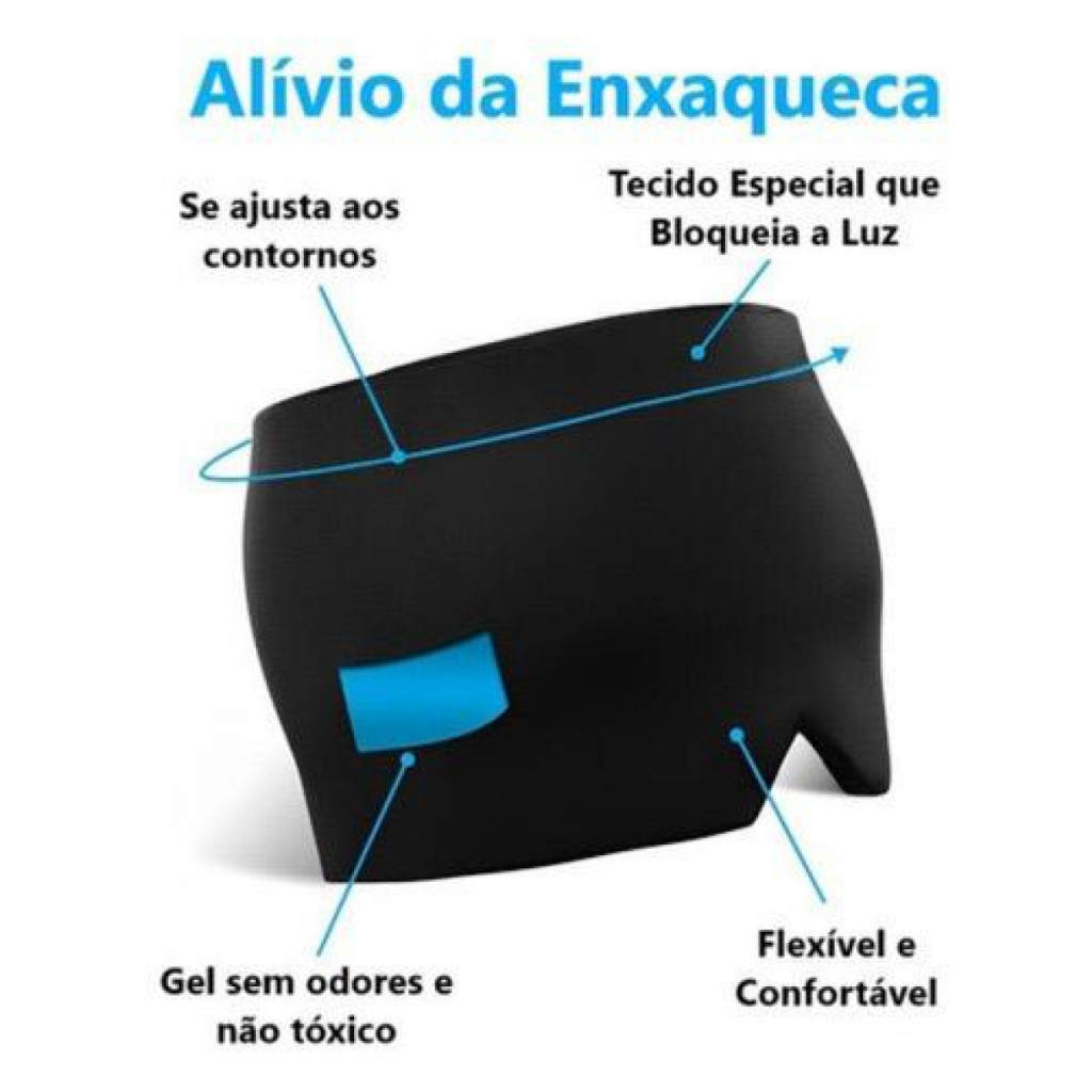 Touca Dor de Cabeça Chapéu De Alívio Da Enxaqueca Máscara De Terapia Fria Quente Confortável