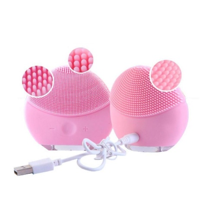 Esponja Elétrica Massageadora Facial Rosa Azul Amarelo Preto Limpeza Varias Velocidades