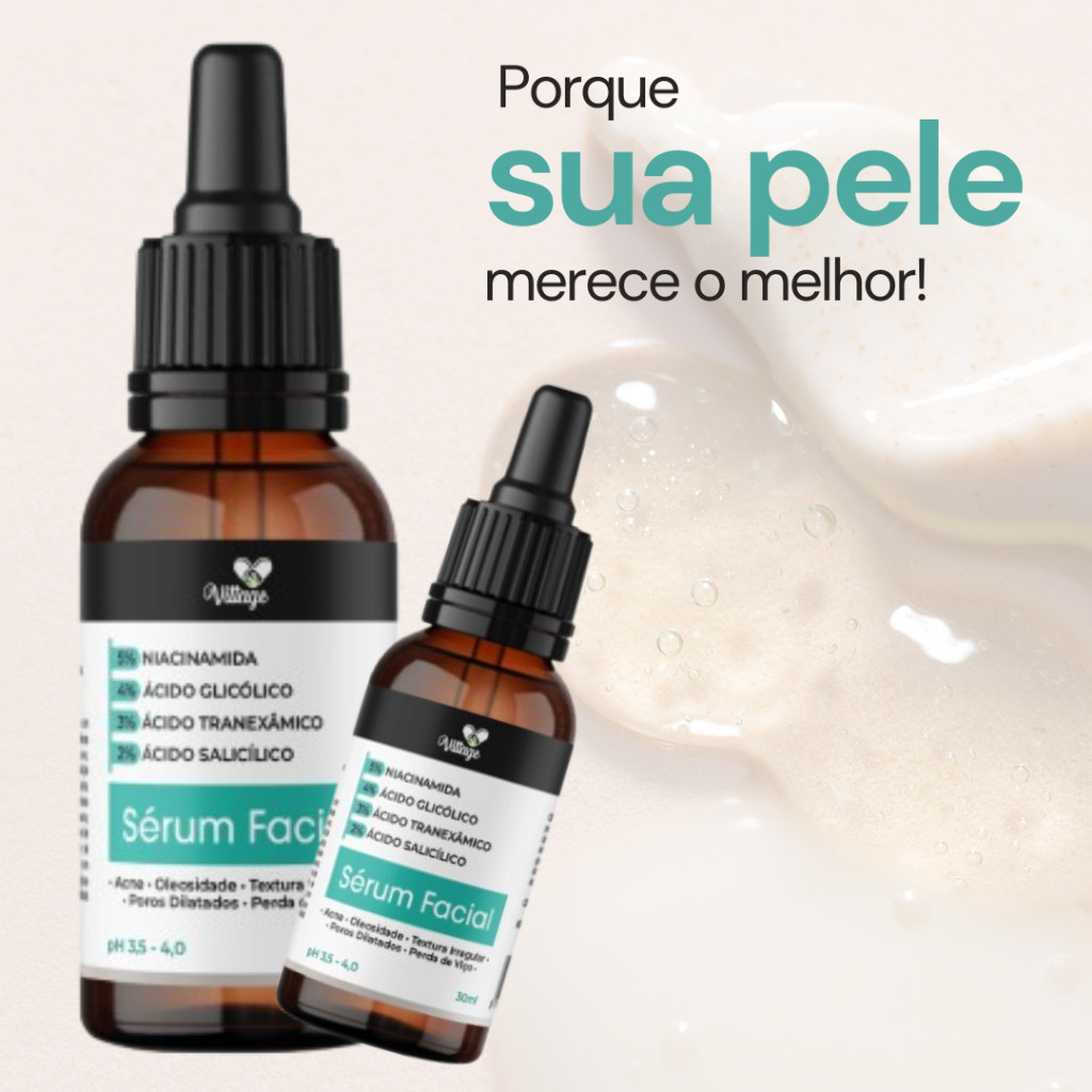 Sérum Clareador de Manchas Facial - Hidratante Vittage 30ml