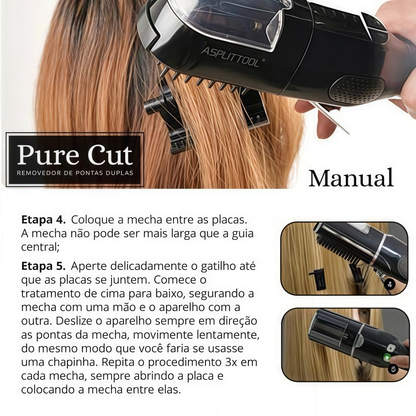 Máquina de Corte Bordado removedora de Pontas Duplas automática profissional recarregável - Bivolt