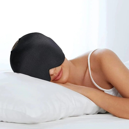 Touca de Enxaqueca Alívio Dor de Cabeça Gelada,Mascara de Gelo Facial Confortável