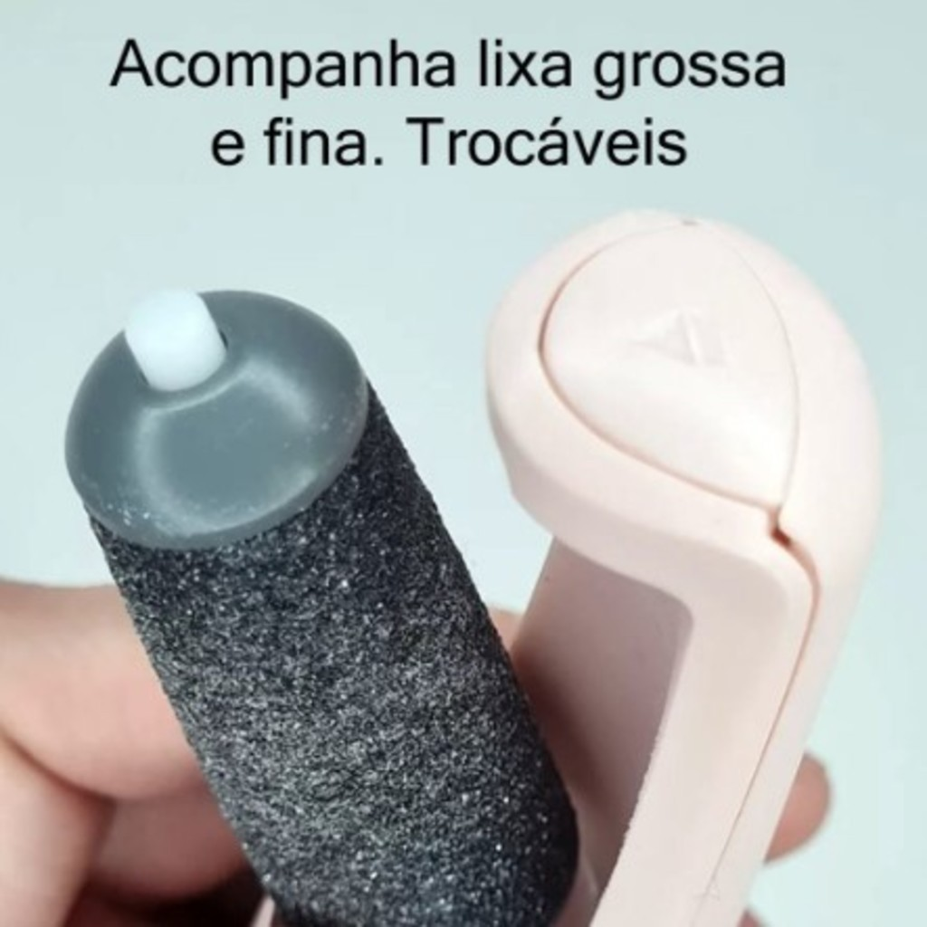 Lixador de Pé Elétrico - Esfoliador Tira Calos Pedicure Portátil-GUI ANA
