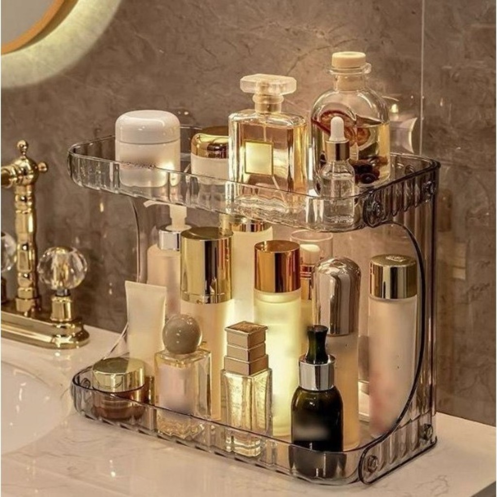 GUI ANA Organizador Prateleira Diamante Acrílico Porta Maquiagem Beleza linhas