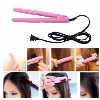 Mini Chapinha Prancha De Cabelo Portátil Com Case Transporte Bivolt Estojo Entrega rápida