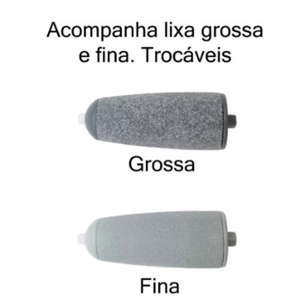 Lixador de Pé Elétrico - Esfoliador Tira Calos Pedicure Portátil-GUI ANA