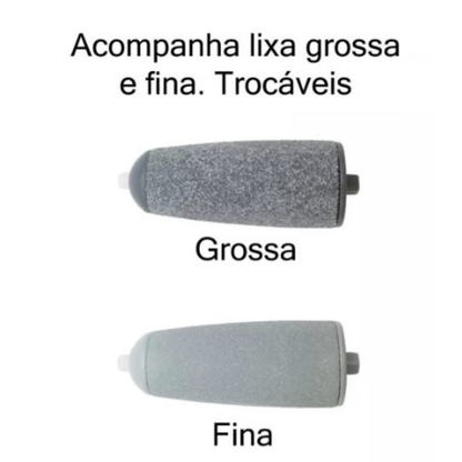 Lixador de Pé Elétrico - Esfoliador Tira Calos Pedicure Portátil-GUI ANA